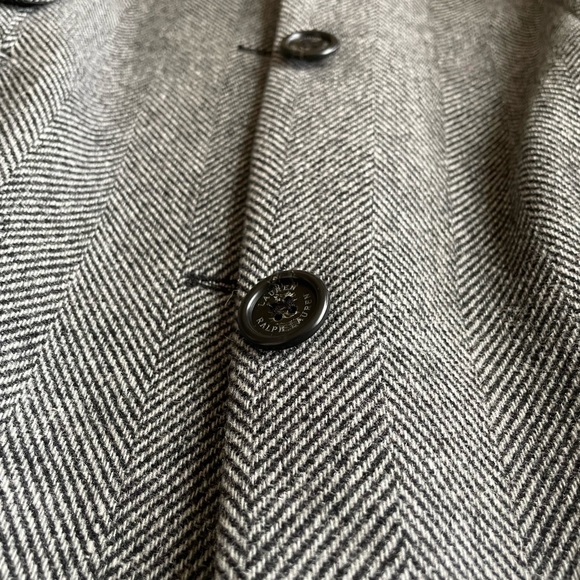 Ralph Lauren Wool mid length coat 🧥 grey/black - Picture 13 of 16